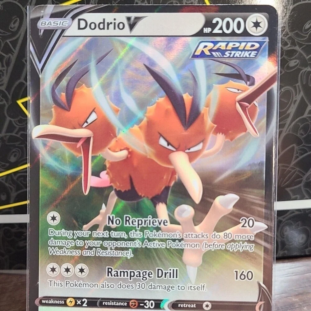 Dodrio V 201/264 Pokemon TCG Fusion Strike Holo Ultra Rare